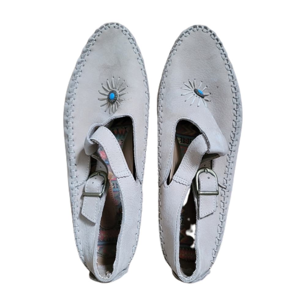 Hush Puppies Womens Shoes Size 8.5 M Beige Moccasins